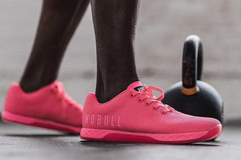 Pink Nobull Neon Pink Men's Trainers | CA J1385P